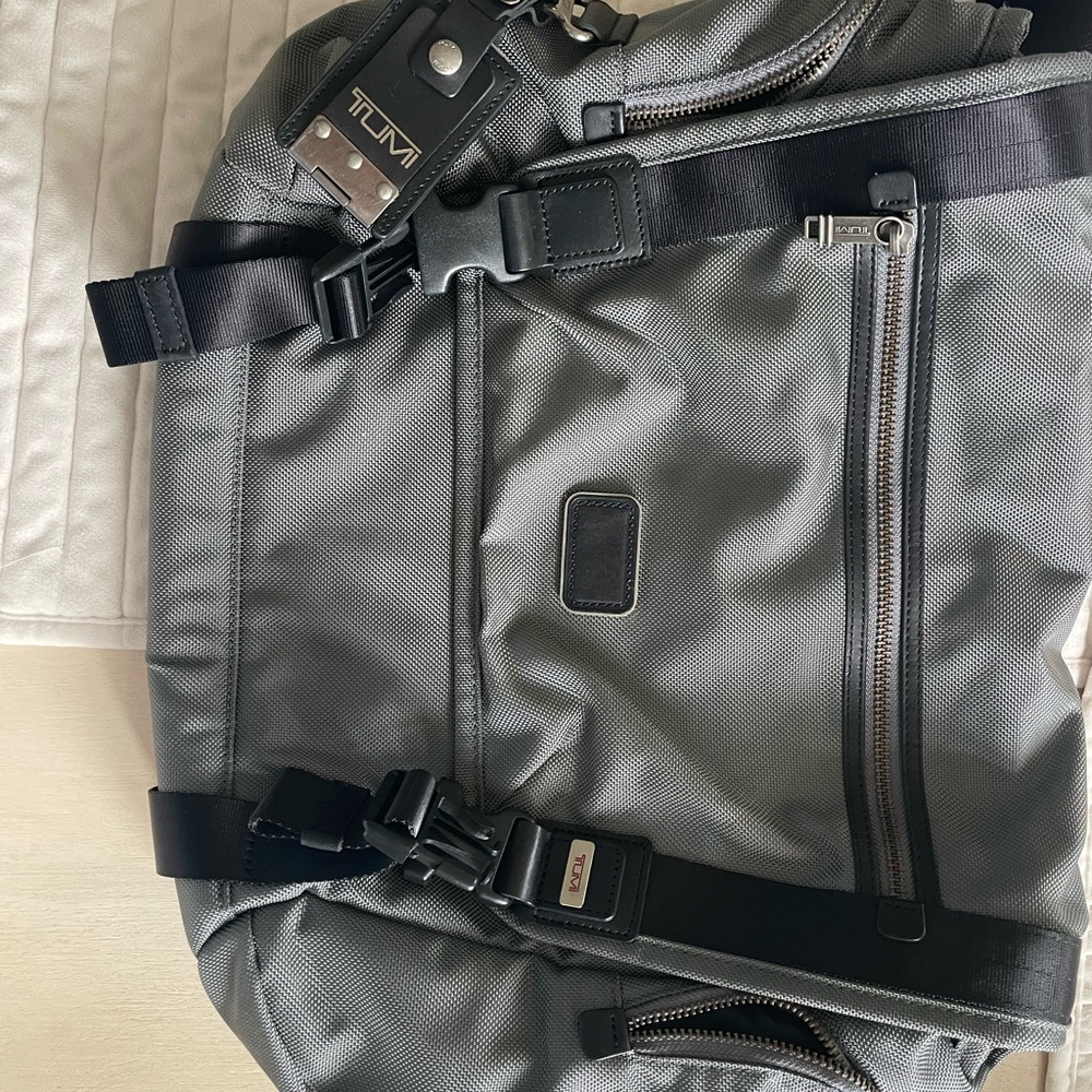 TUMI Charcoal Backpack for Men